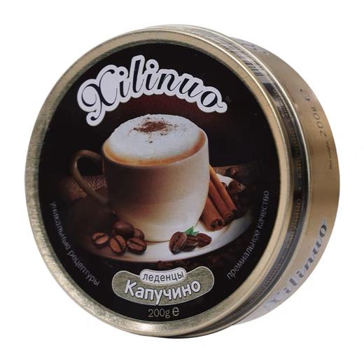 俄罗斯巧力莲牌水果什锦/黑加仑/卡布奇诺/咖啡味硬糖铁盒200g 商品图6