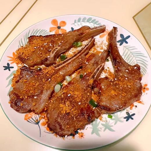 吉羊鲜礼内蒙古香煎牛羊排原切570g(小羊排200g*2袋+原切牛排170g*1袋)  赠送蘸料+黄奶油 包邮 商品图1