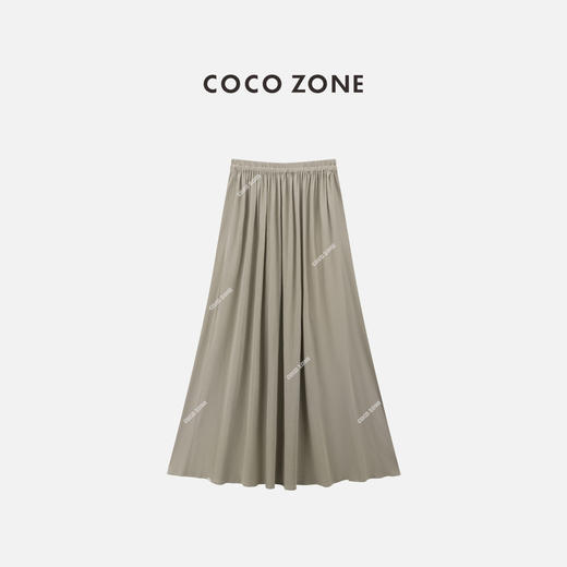 COCO ZONE  夏季新款松紧腰半身裙百搭显瘦A字裙CC1B1329 商品图0