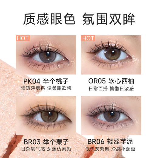 【热卖爆款】菲鹿儿柔彩九色眼影盘哑光大地色珠光细闪粉亮片新手日常妆 商品图4