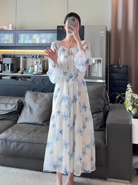 裁缝学苑AQ289宽松泡泡袖连衣裙纸样女装春季新款长裙子样板