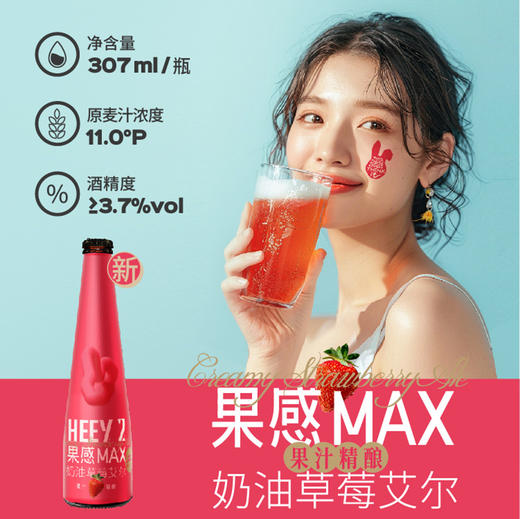 Reberg莱宝精酿啤酒 草莓味307ml*4瓶啤酒果味啤酒新品 商品图4