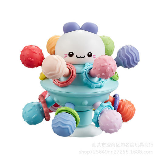 曼哈顿手抓球婴儿益智早教可咬牙胶磨牙棒宝宝玩具0一1岁3到6个月 商品图4