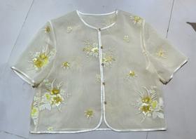 【门店同款】ENJOY夏季云敛-花意轻吟刺绣曼纱外套 158143212