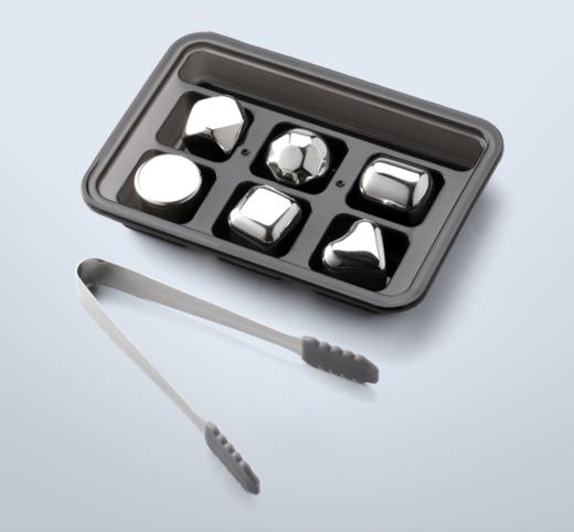 Circle Joy 圆乐304不锈钢速冻金属冰块威士忌洋酒冰粒冰酒石 商品图0