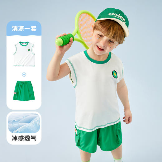 【清仓捡漏】【两件套】【90-140】【MQDmini】男童无袖背心短裤套装 商品图4