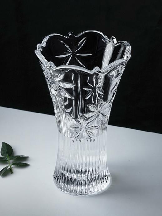 【清仓特惠5折，仅1件，无货退款】BOHEMIA捷克原装进口水晶玻璃花瓶 经典刻花欧式台面花瓶家居摆件 商品图3