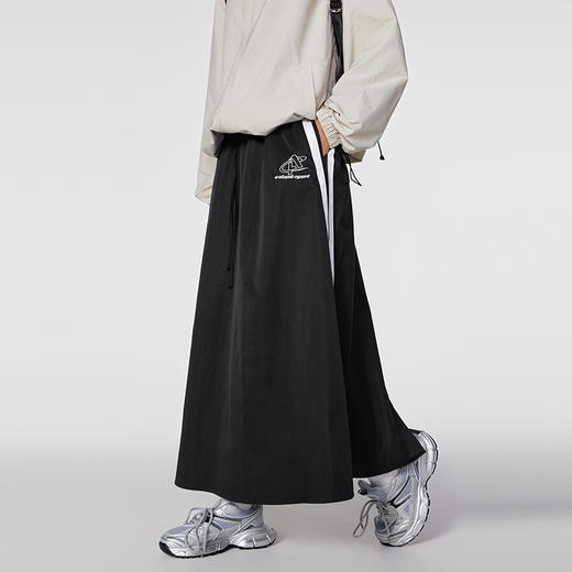 【Achock官方店】美式撞色织带夏季新款裙子潮牌凉感宽松休闲长裙 商品图2