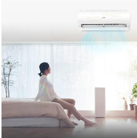 海尔(Haier)(140174)空调挂机1.5匹 京喜/净畅 新一级能效 冷暖变频空调大一匹 56°除菌自清洁 家用卧室壁挂式空调 KFR-26W/B1KHA81 商品图1