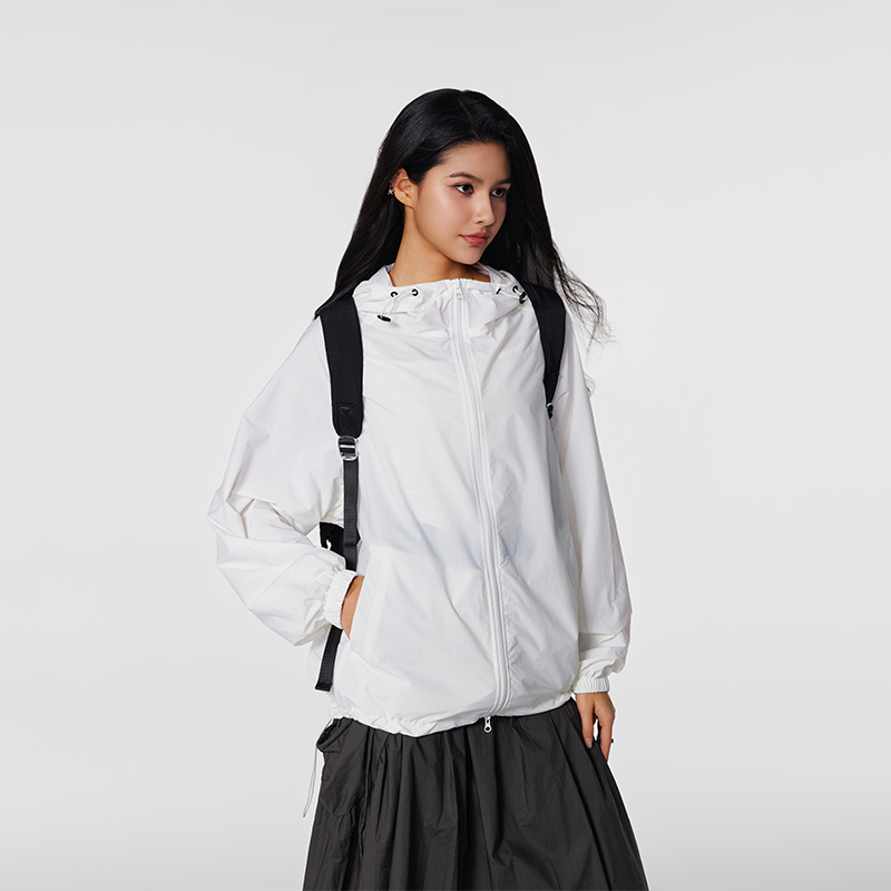 【Achock官方店】简约基础款纯色登山防晒衣美式潮牌连帽外套男女