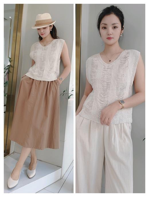 483038蕾丝V领背心上衣T 商品图1