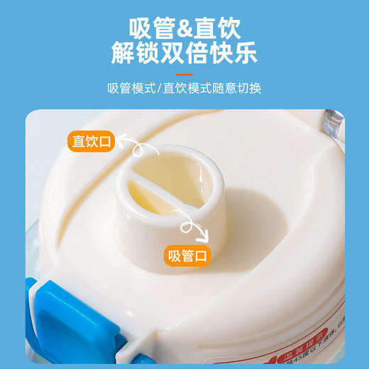 【巨能装❗️1200ML运动水杯】开启夏日运动局，活力补水，随时畅饮，新潮运动随手杯，学生便携耐高温带吸管户外提手运动水壶L 商品图1