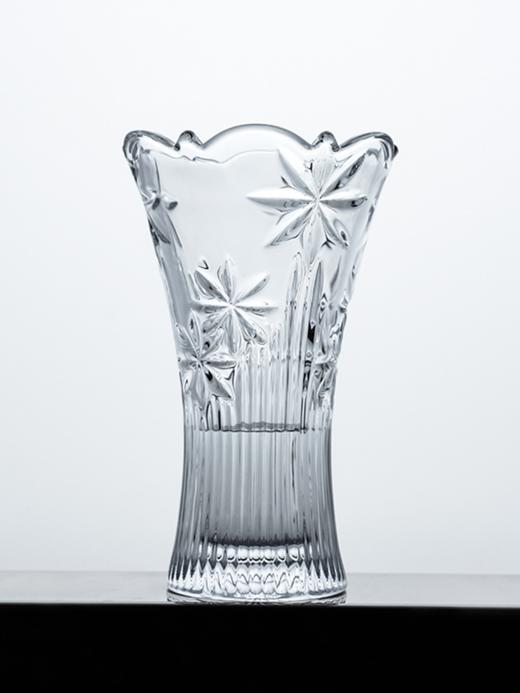 【清仓特惠5折，仅1件，无货退款】BOHEMIA捷克原装进口水晶玻璃花瓶 经典刻花欧式台面花瓶家居摆件 商品图4