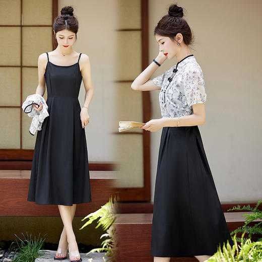新中式改良，旗袍国风套装连衣裙HR-MJLE8935 商品图2