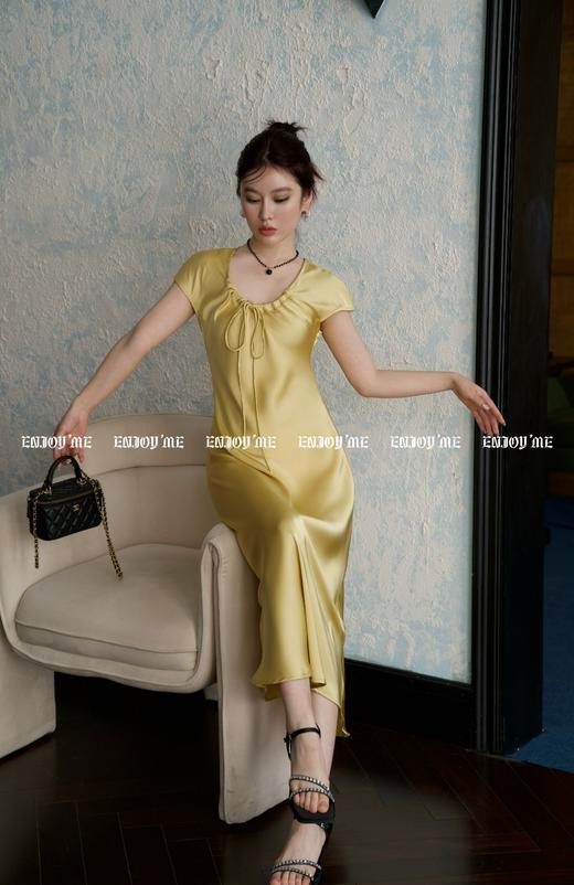 【门店同款】ENJOY夏季智性-胸口抽绳连衣裙 158148515 商品图2