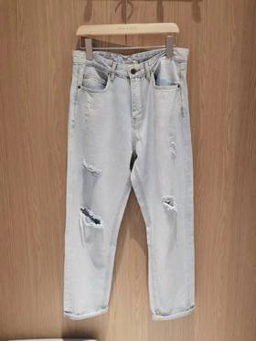 4F【Ryma瑞玛】男士时尚潮流破洞水洗牛仔裤