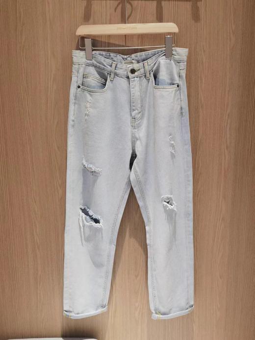 4F【Ryma瑞玛】男士时尚潮流破洞水洗牛仔裤 商品图0