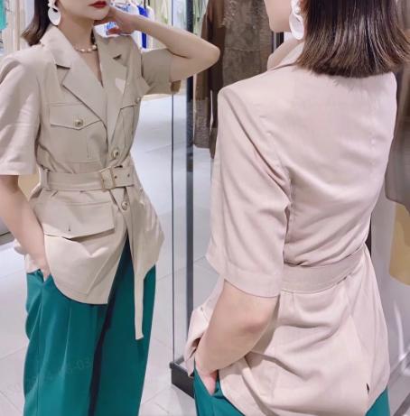 S2M1臣禾短袖系腰带西装K222012357 商品图0