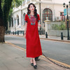 中国红大方气质 | 笑春风短袖连衣裙 | 现货加急发 商品缩略图1