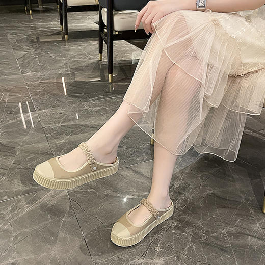 「29.9到手！懒人一脚蹬」软甜美包头半托鞋 夏天外出凉拖鞋女防滑厚底 商品图3
