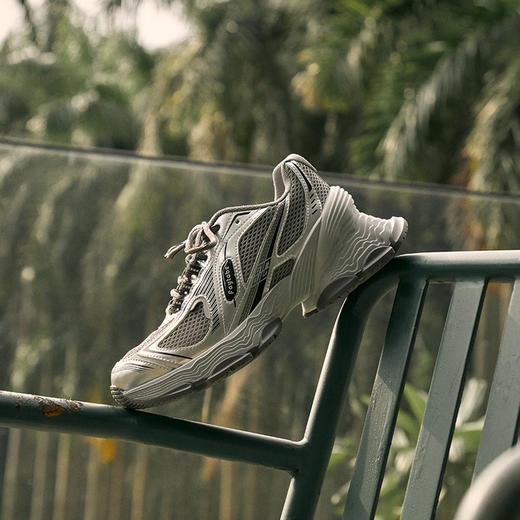 faytobe金属色超时空老爹鞋25春夏透气网面羊皮舒适运动休闲鞋 商品图4