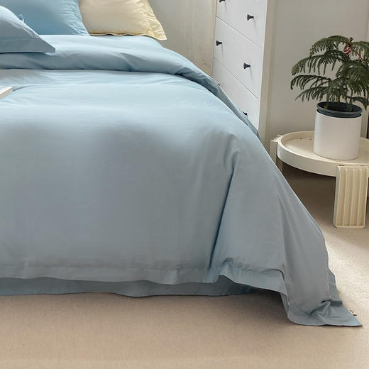 【维科家纺】素色全棉四件套纯棉简约床品纯色被套三件套贝尔 商品图3
