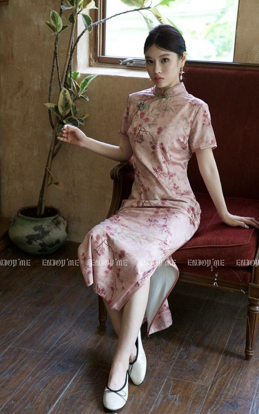【门店同款】ENJOY夏季云敛-步步“升”花喜上梅梢旗袍 158148734 商品图1