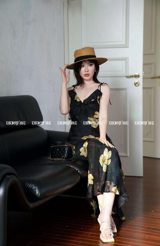 【门店同款】ENJOY夏季法式印花吊带裙 158044062 商品图3