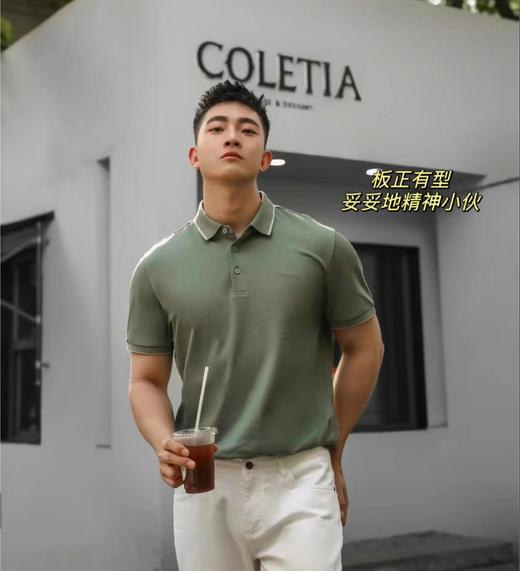 【父亲与队友同款polo衫】高端醋酸真丝亚麻男装 桑蚕丝POLO衫T恤  带蚕丝亚麻成分 透气速干 好穿干爽不易皱 商品图11