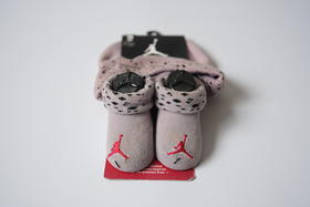 JORDAN乔丹配饰中性new born帽袜套装水泥灰73349BO132K416-12