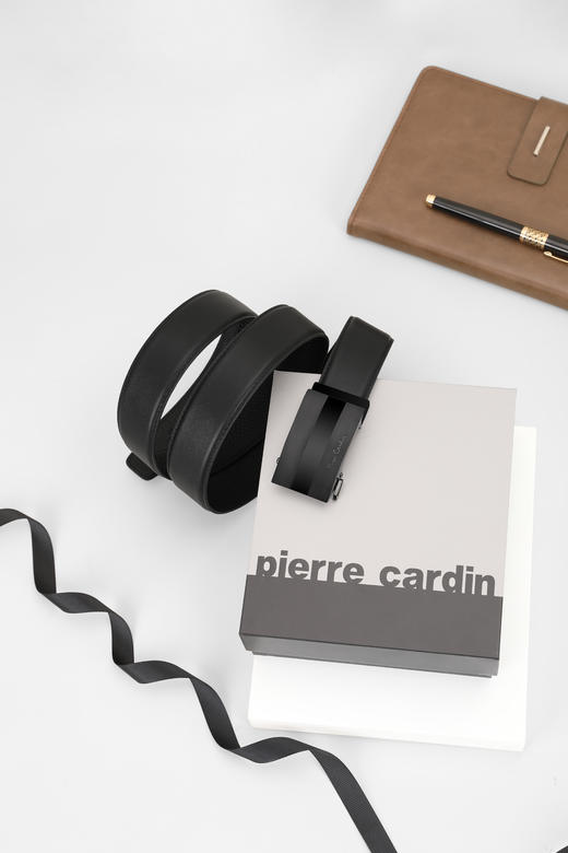 皮尔卡丹皮带男真皮腰带男士商务休闲自动扣高档官方正品牛皮裤带送男友送爸爸 商品图6