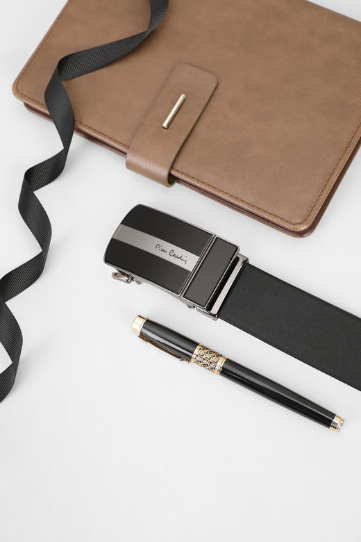 皮尔卡丹皮带男真皮自动扣男士高档腰带商务奢侈名牌牛皮裤腰带 商品图7