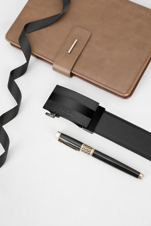 皮尔卡丹皮带男真皮腰带男士商务休闲自动扣高档官方正品牛皮裤带送男友送爸爸 商品图4