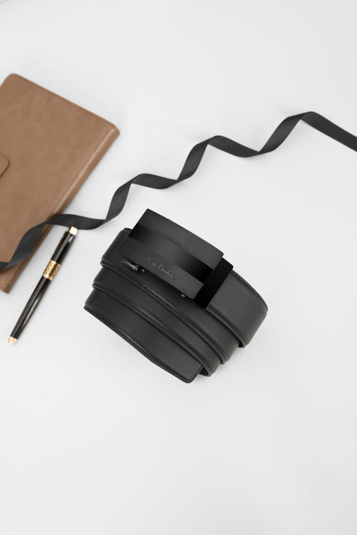 皮尔卡丹皮带男真皮腰带男士商务休闲自动扣高档官方正品牛皮裤带送男友送爸爸 商品图5