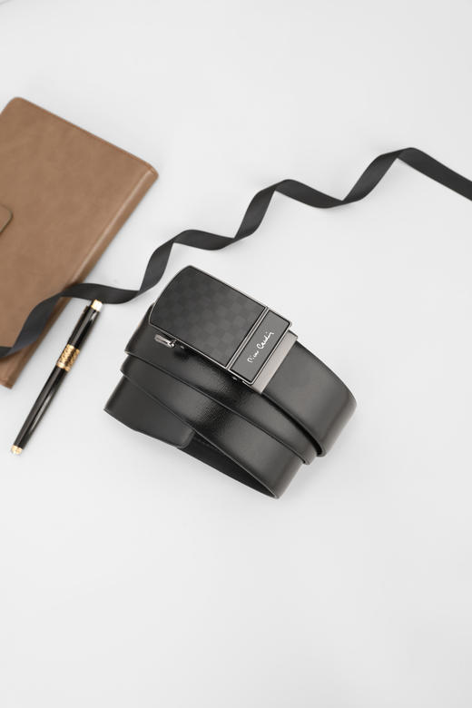 皮尔卡丹皮带男真皮腰带男士商务休闲自动扣高档官方正品牛皮裤带 商品图12