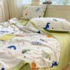 📣【泡泡棉麻夏凉被四件套单夏被多款可选】✅1、环保喷气印花，颜色鲜亮，手感舒适，❣️色牢度高，久洗如新✅ 商品缩略图1