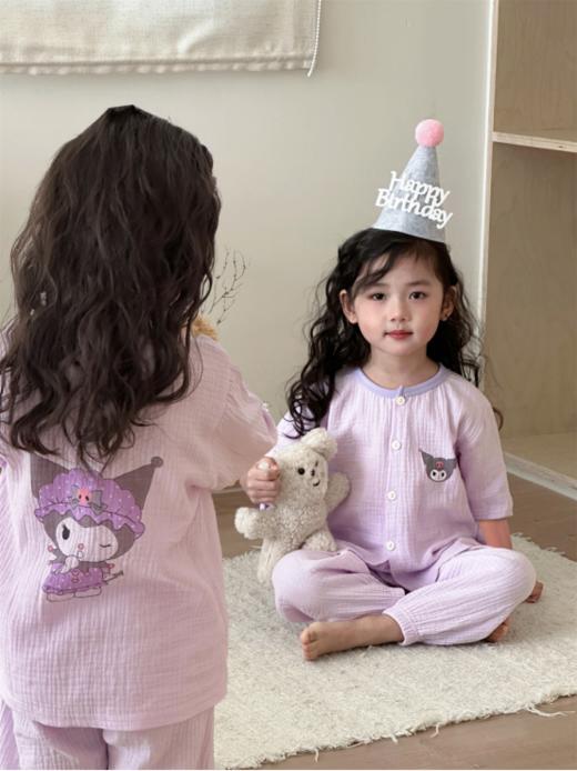 🔥【启月兔双层绉纱空调服套装】✨1、新型绉纱织造技术 吸湿透气=蓬松超柔，亲肤软肤 ~  商品图2