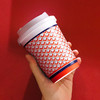 喇叭花双层加厚防烫龙鳞纸杯热饮咖啡杯一次性奶茶纸杯外卖打包 商品缩略图1