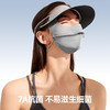 更全防晒脸基尼【遮光遮热全脸防晒 凉感纱线】素湃一体式脸基尼F3405 黑胶加宽帽檐 遮光隔热 商品缩略图1
