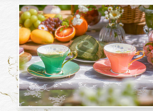 【清仓特惠6.5折】英国Aynsley安斯丽色釉铃兰小蛮腰骨瓷咖啡杯英式下午茶英国安斯丽色釉铃兰系列小蛮腰一杯一碟 商品图6