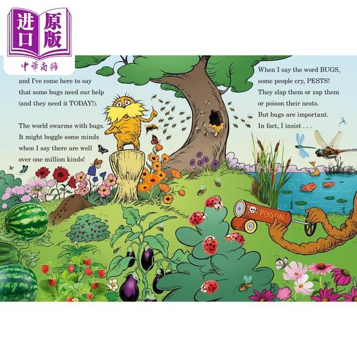 【中商原版】苏斯博士 保护昆虫 Dr.Seusss The Lorax Books Hug a Bug How YOU Can Help Protect Insects英文原版 科普绘本 商品图2