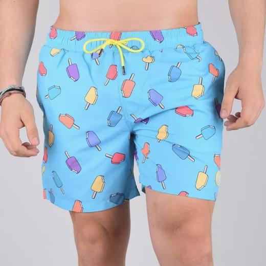 COLOURS & SON 男士印花夏日运动短裤 休闲夏季速干宽松时尚薄款 商品图3