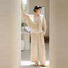 绽放279朵[限量]/浅香槟色天丝亚麻宽松直筒阔腿裤老钱风长裤 商品缩略图1