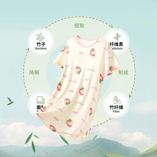 3部顶瓜瓜儿童sweet草莓短袖家居裙DTZWJJ-AT6704 商品图1