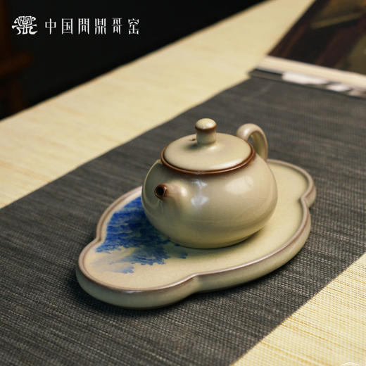问鼎哥窑致巧款吉禄壶承（烟波水绿）（缺货） 商品图3