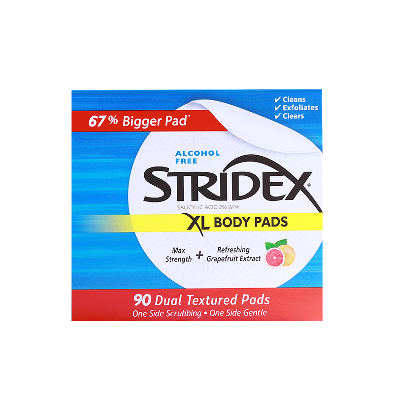 施颜适水杨酸棉片加大版(身体专用) 代谢身体肌肤废旧角质 强效清洁 90片/盒