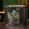 清 王文治款紫檀阴刻山水诗文海棠形笔筒 商品缩略图4