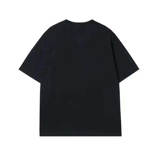 T1098夏季新款珍珠装饰蝴蝶印花男士短袖百搭潮流休闲上衣宽松T恤 商品图5