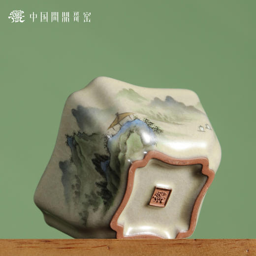 问鼎哥窑精工款四方杯(湖光山色)（缺货） 商品图4