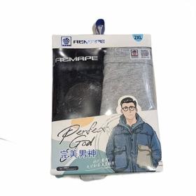 苹果男士 纯棉素色平角裤